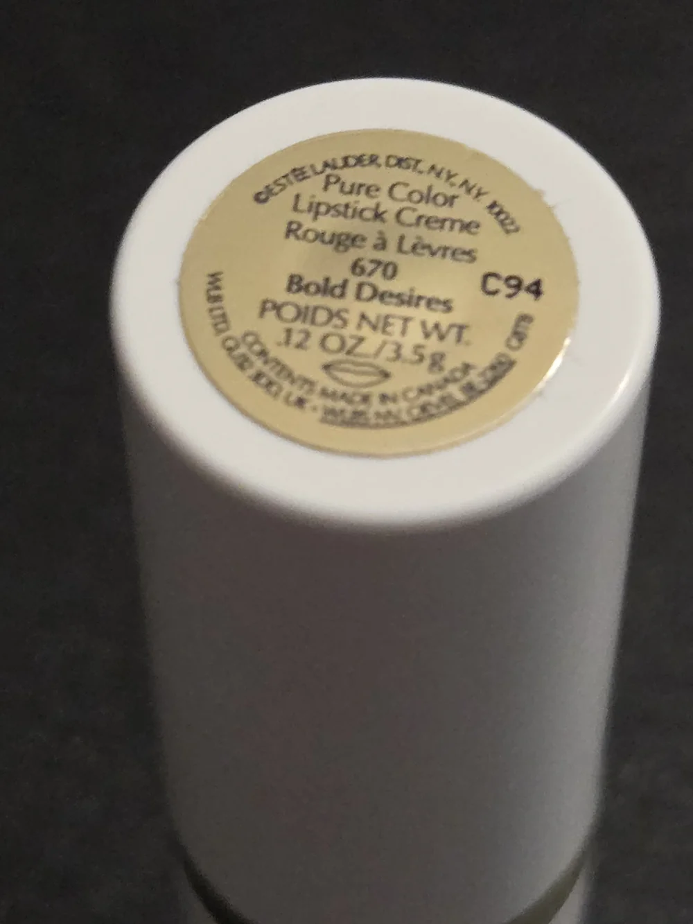 Estée Lauder Pure Color Lipstick Creme in 670 Bold Desires